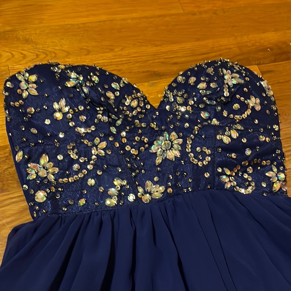 B.Darlin Strapless Dress Size 7/8 - Picture 3 of 12